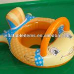 Inflatable fish shaped baby seat