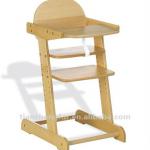 Beautiful Solid Beech Baby High Chair-TC8191