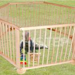 wooden baby playpen