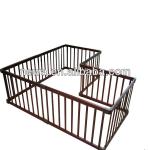 8 Pieces brown color wooden playpen