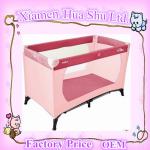 2014 New Born Baby Bed EN-71 Baby Folding Playpen Bed Baby Pink Playpen-V-BP-005
