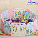 12+2 Plastic Baby Playpen Baby Playpen Plastic Playpen HF-K004