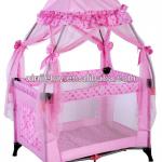 folding baby bed/baby playpen/with luxury mosquito net/single cot bed-H15C