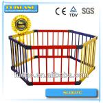 2014 Best Quality Large Wooden Baby Playpen