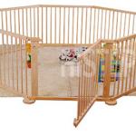 wooden baby playpen