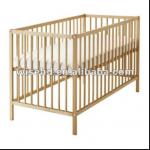W-BB-84 solid pine wood baby playpen bed