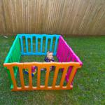 Bright Coloured Plastic Playpen-