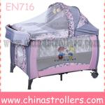 Hot sell folding baby playpen with canopy