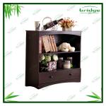 Elegant black bamboo storage cabinet