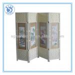 hand-painted wooden screen room divider