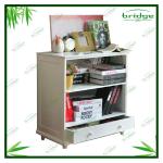 Modern style white bamboo night stand