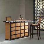 100% Bamboo Home Bar Counter Chair Set