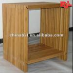 Bamboo storage display shelf and table