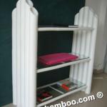 KATE WILLIAM 1 WHITE BAMBOO SHELF-SH-044