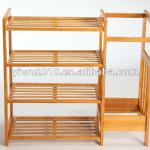 solid bamboo shoe rack four layers-