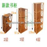 New design movable bamboo book rack