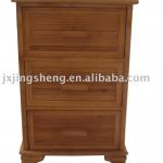 Bamboo cupboard with three storage drawers-JI241595