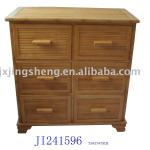 Bamboo cupboard with six storage drawers-JI241596