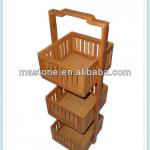 Bamboo Foldable Storage display Rack