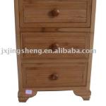 Bamboo cupboard with three drawers-JI241405