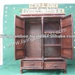 Bamboo Corner Cabinet-