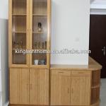 Hot Sale Bamboo Cupboard with glass door