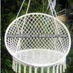 Macrame hanger chair , garden chair . handmade cotton chair