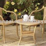 garden rattan table and chair