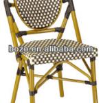 Outdoor Imitated Bamboo Chair with aluminum frame bamboo look finish