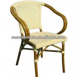 Outdoor stacking Bamboo Chair with aluminum fram E8020