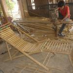 Bamboo beach chairs