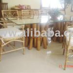 Fuego Bamboo Table Base And Chairs-