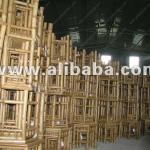 Bamboo stool set of 3 pcs - Bamboo garden stool - Hexagon chair - Ottoman (Furniture-bed-sofa-bar-gazebo-arm &amp; lounge chair)-GBS-1202