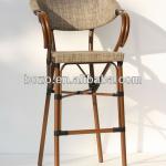 Patio Garden Bamboo Liked Bar Textiilene Chair/Outdoor Leisure Bar Chair