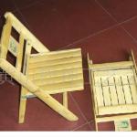 Leisure outdoor folding bamboo chair