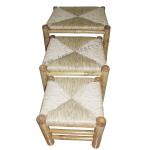 Square bamboo stool (GT 750/3)