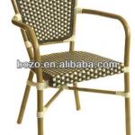 resin wicker woven outdoor aluminum bamboo bistro chair