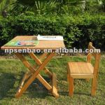 folded outdoor bamboo table-