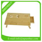 Bamboo foldable laptop table for computer-