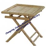 folding bamboo table