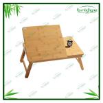 Portable bamboo laptop bed table