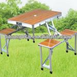 Bamboo picnic folding table and chair set LH-00000155