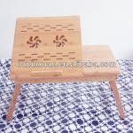 High quality Bamboo table for a laptop with folding laptop pc notebook pc table with CE ROHS