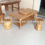 bamboo tea table and chair set