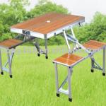 Bamboo picnic folding table and chair set-LH-00000155