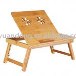 Bamboo laptop table use at bed, portable for lap