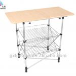 GXT-058 kichen square adjustable height folding bamboo outdoor table