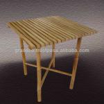 Square solid full pole bamboo table (02111)