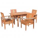 bamboo folding table &amp; armchair