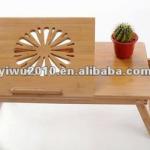 foldable bamboo computer desk-